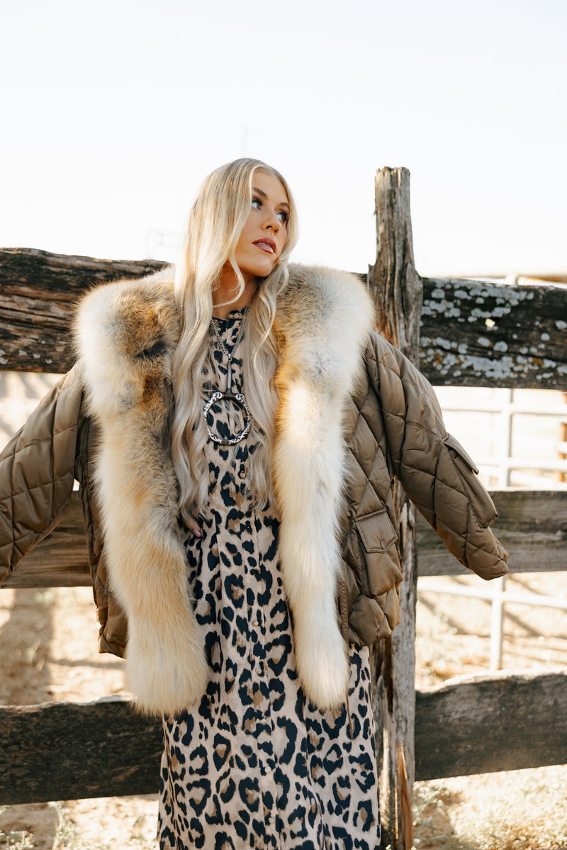 Diomi Slim Cut Tick Tok Jacket- Bronze