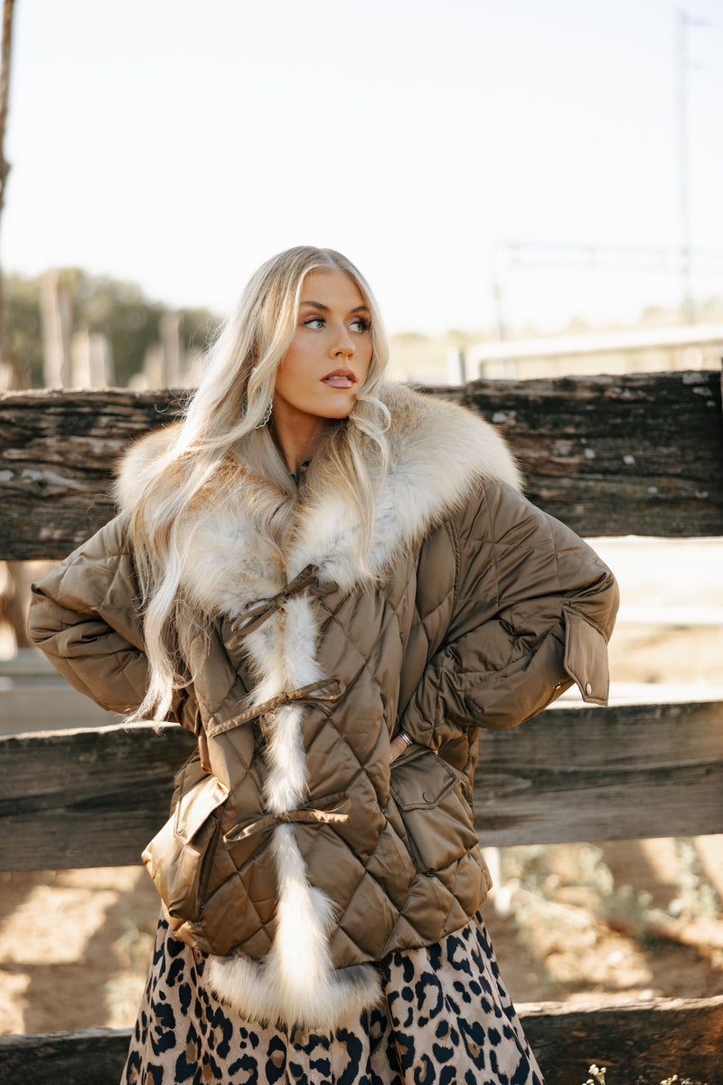 Diomi Slim Cut Tick Tok Jacket- Bronze