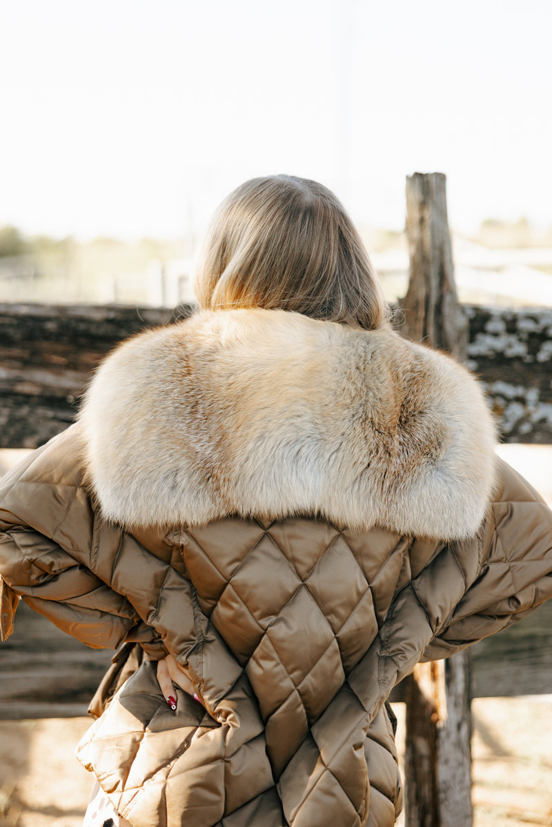 Diomi Slim Cut Tick Tok Jacket- Bronze