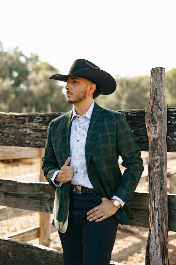 Byron Plaid Green Sport Coat