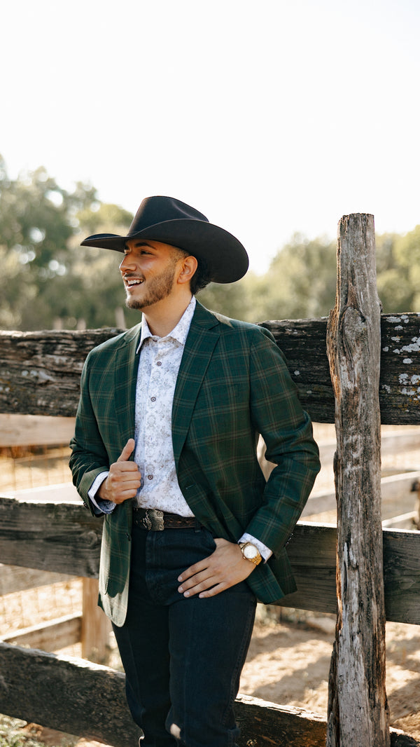 Byron Plaid Green Sport Coat
