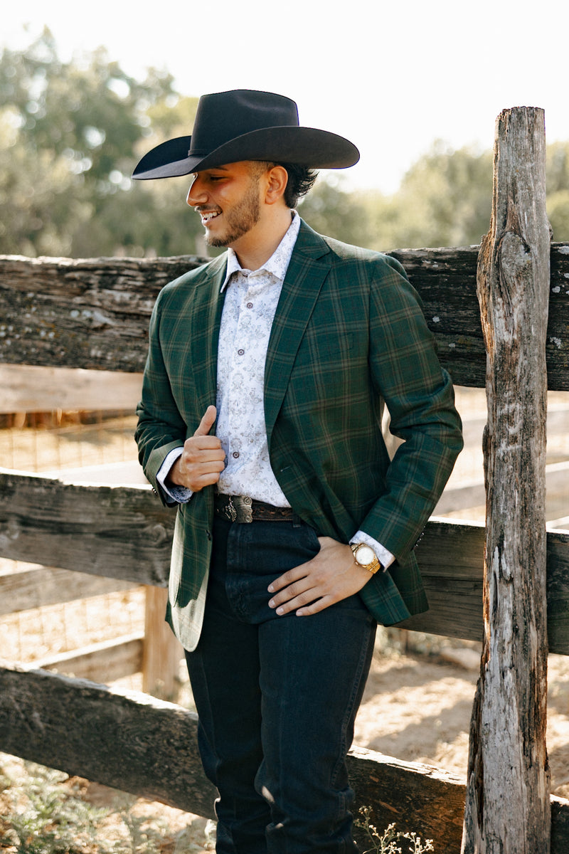 Byron Plaid Green Sport Coat REGULAR / 44 Byron Plaid Green Sport Coat REGULAR / 44