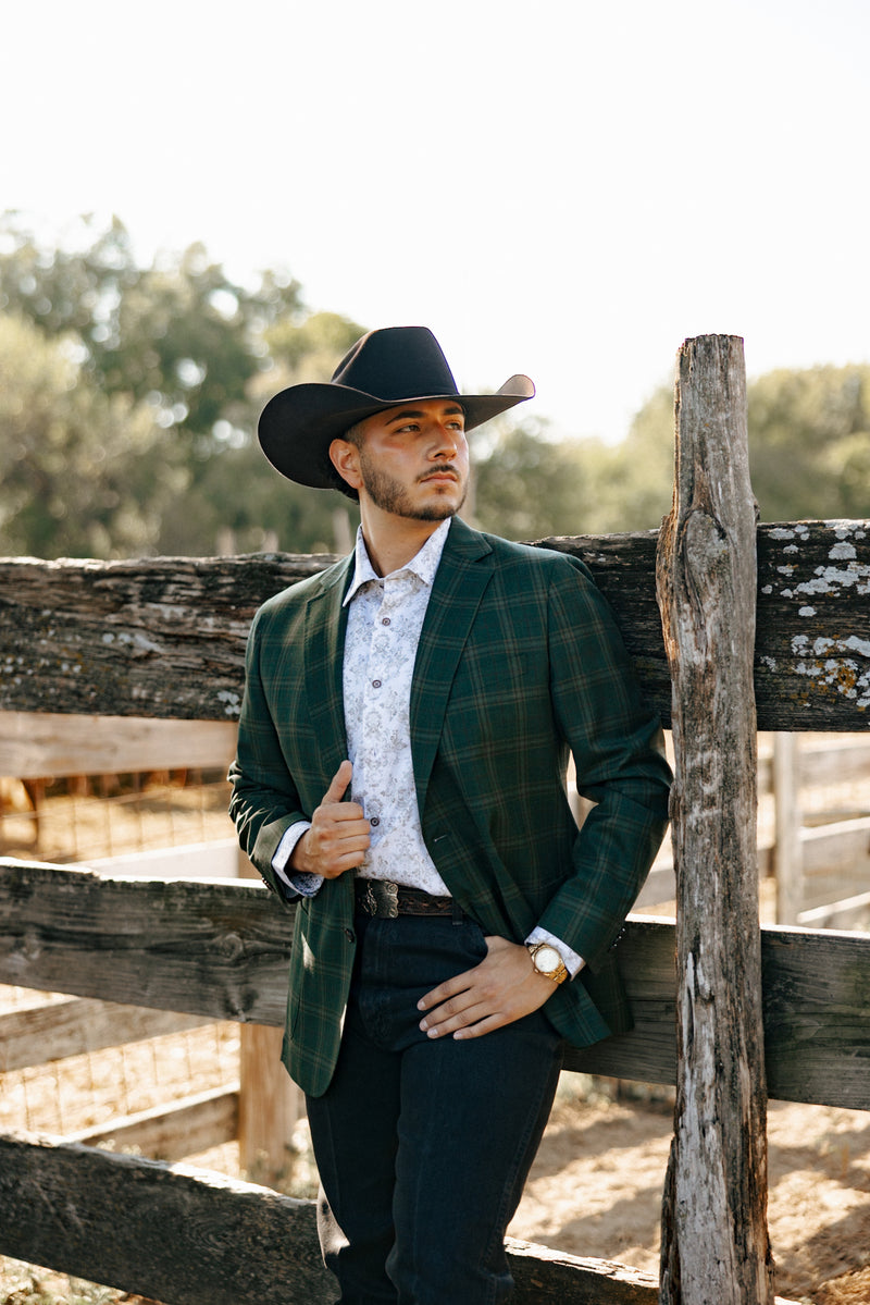 Byron Plaid Green Sport Coat