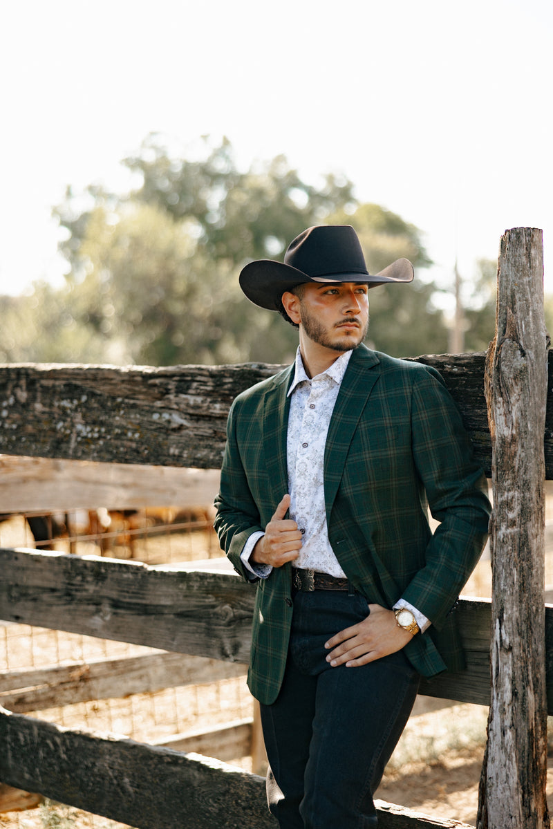 Byron Plaid Green Sport Coat