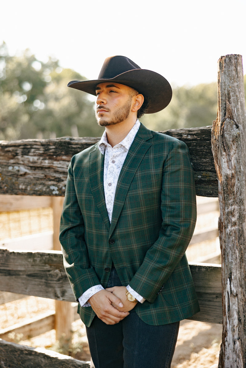 Byron Plaid Green Sport Coat