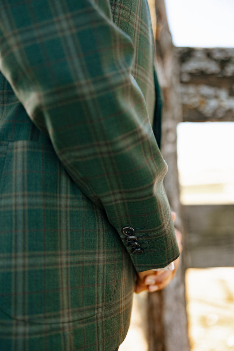 Byron Plaid Green Sport Coat