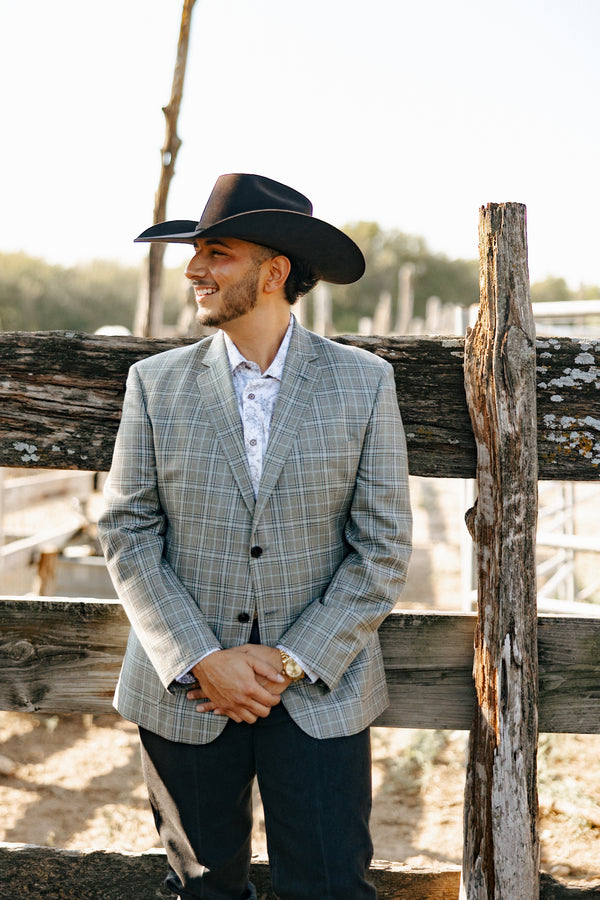 Billy Reid Plaid Sage Sport Coat