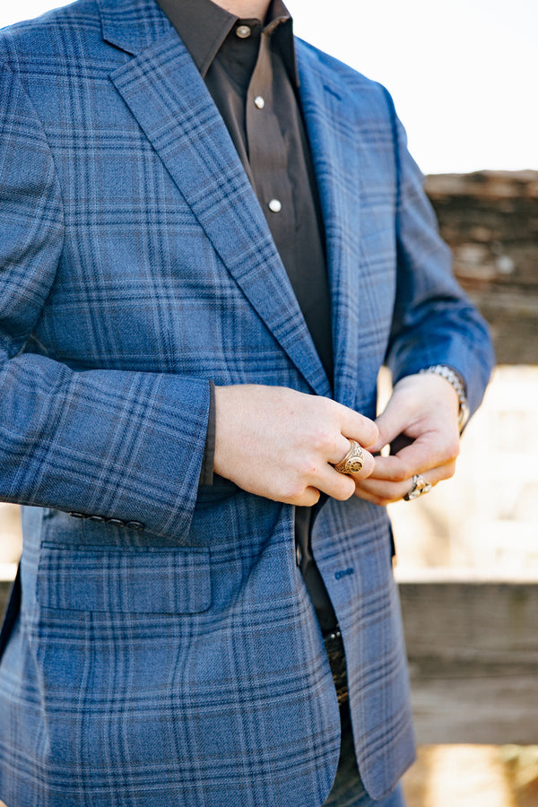 Maverick Exclusive Lucca Windowpane Sport Coat
