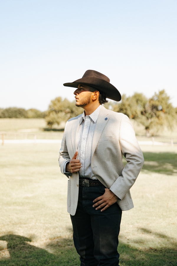 Maverick Exclusive Natural Check Sport Coat 