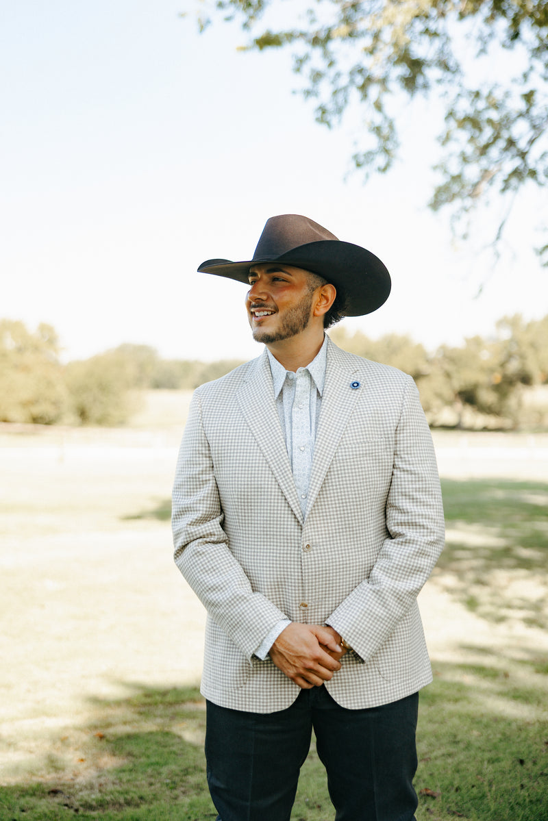 Maverick Exclusive Natural Check Sport Coat 