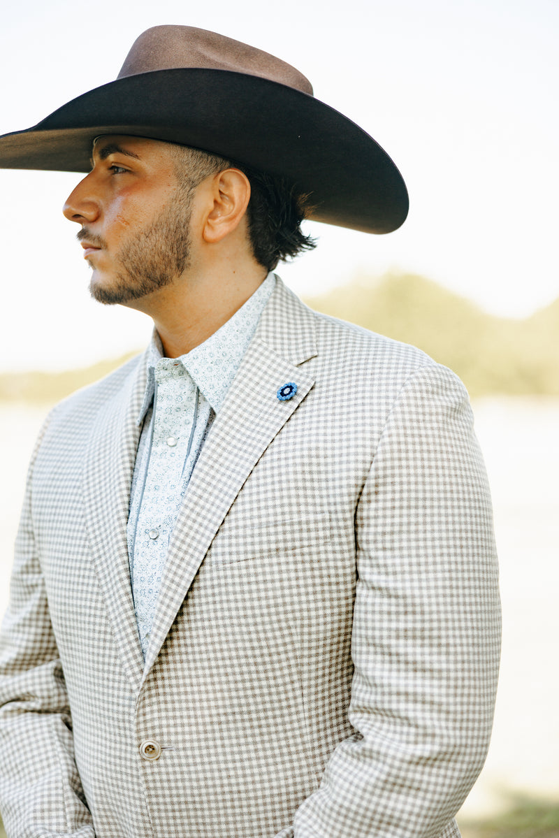 Maverick Exclusive Natural Check Sport Coat 