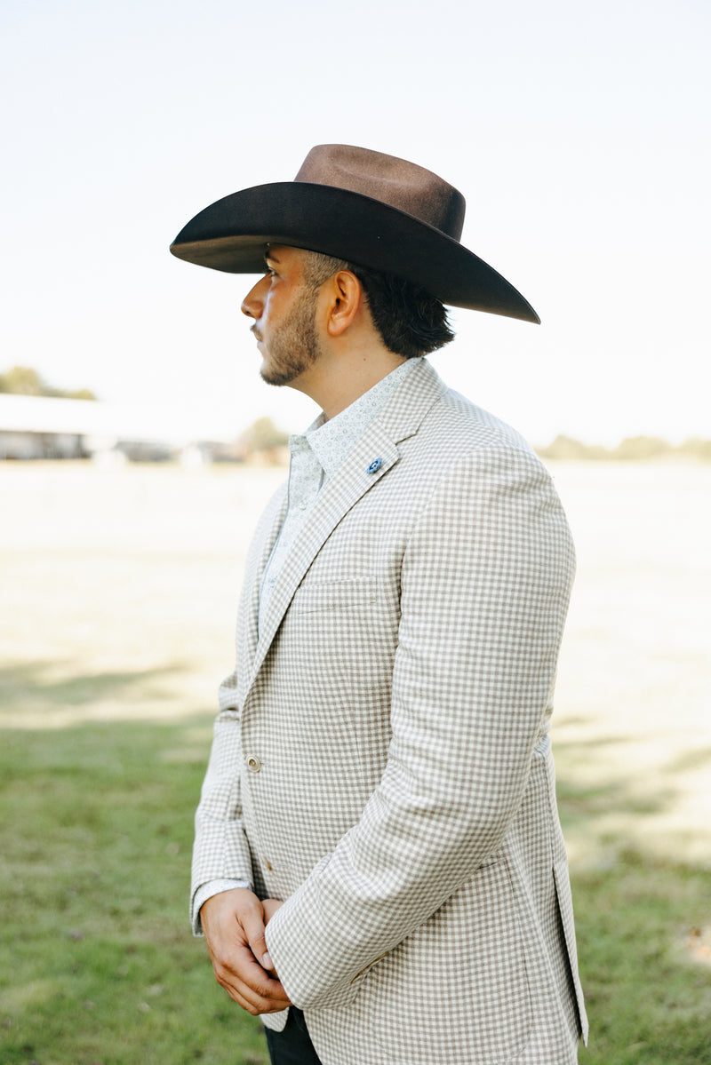 Maverick Exclusive Natural Check Sport Coat 