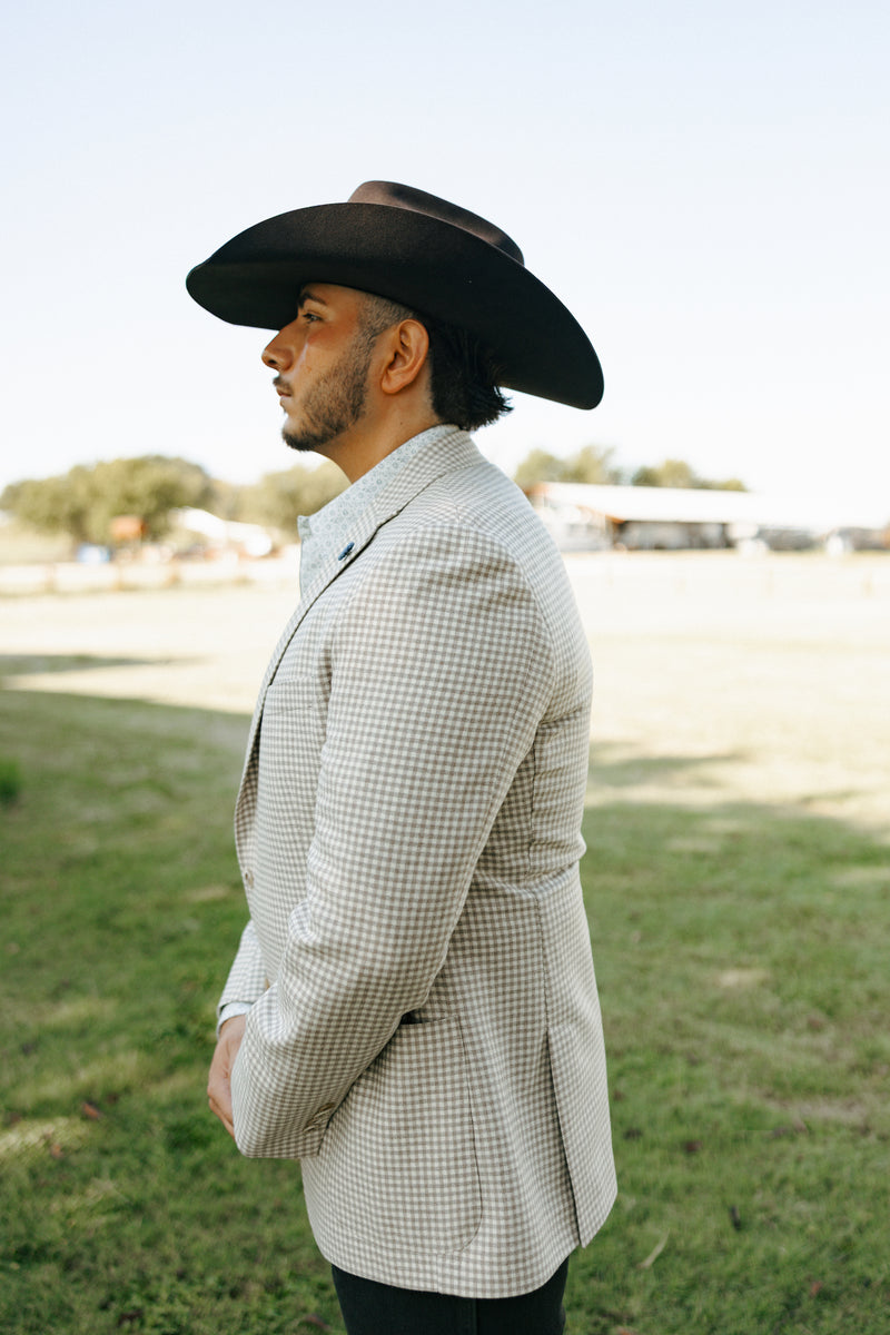 Maverick Exclusive Natural Check Sport Coat 