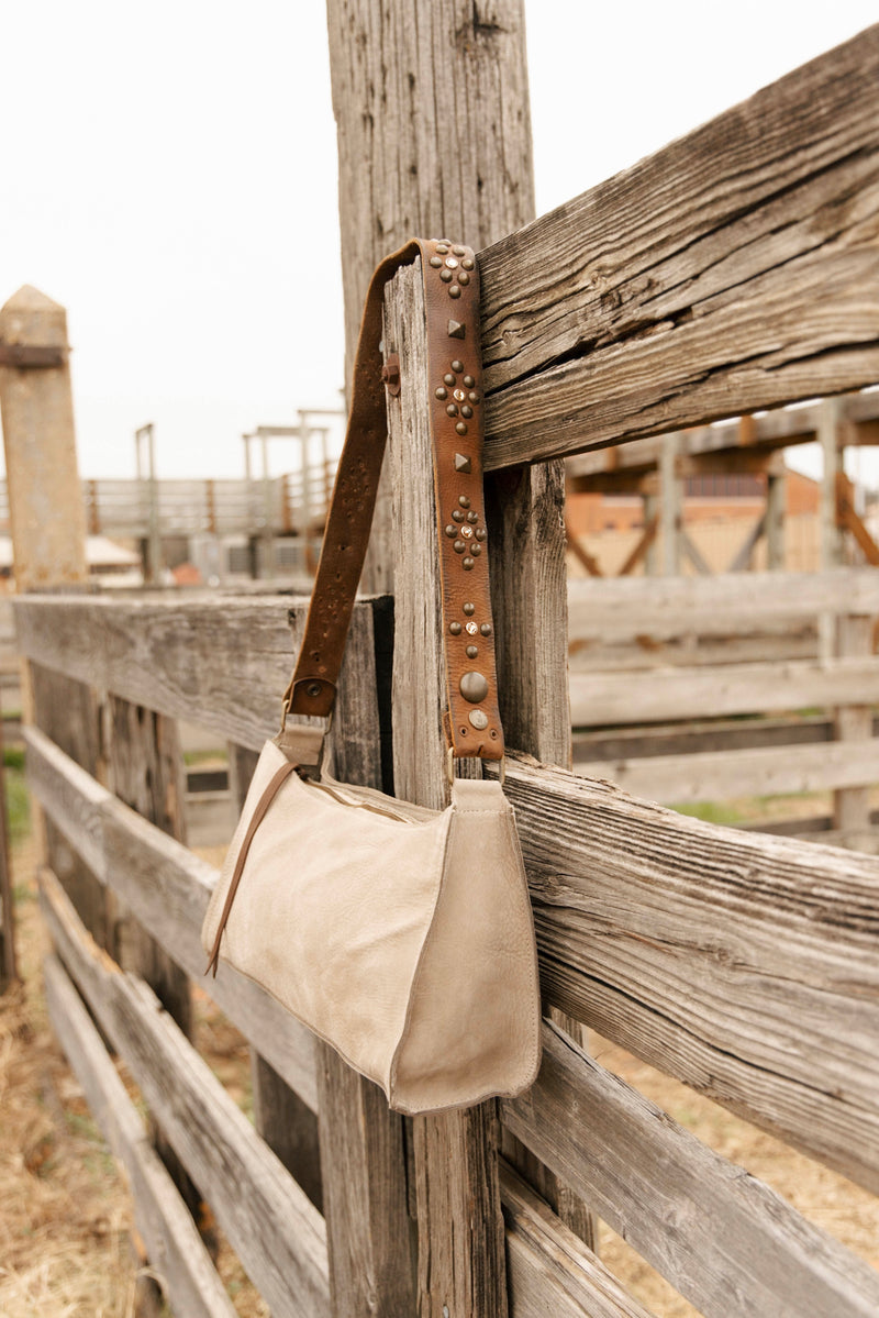 Two Bar West Nevada Medium Long Stud Strap Bag