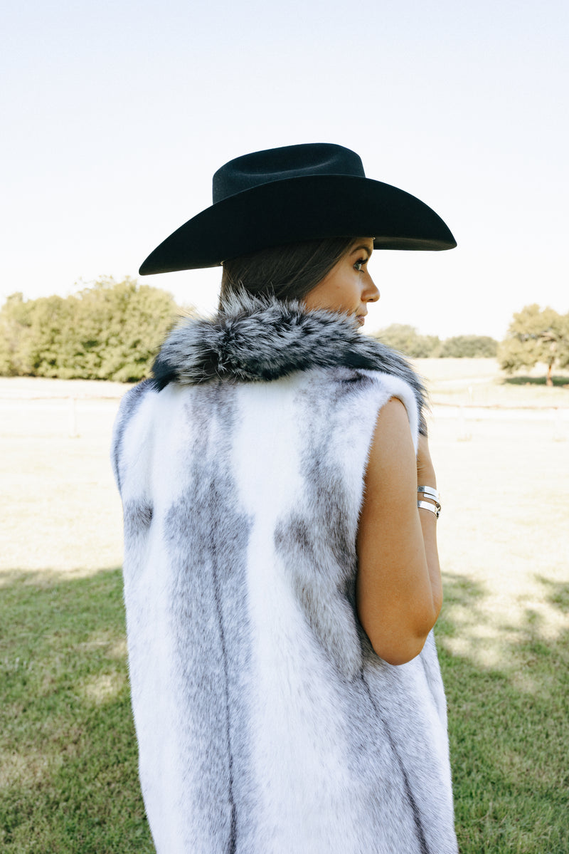 Chose Furs Crossmink With Silver Fox Vest