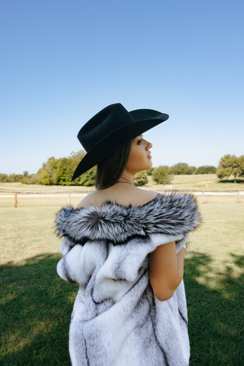 Chose Furs Crossmink With Silver Fox Vest