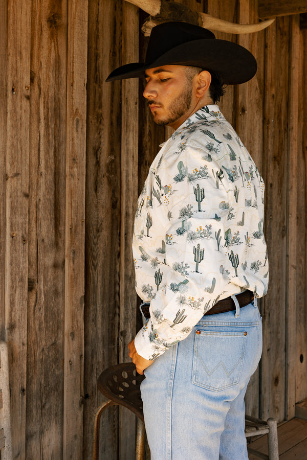 Scully Cactus Print Shirt 
