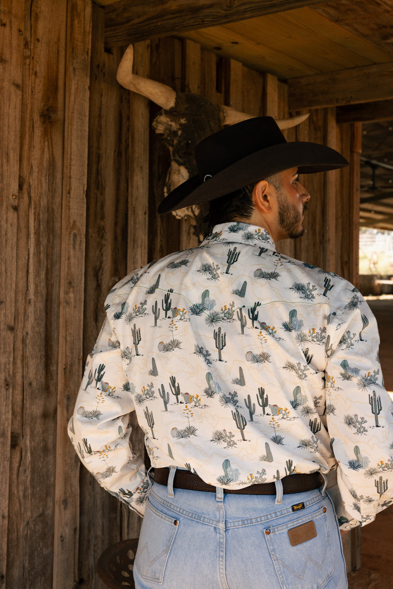 Scully Cactus Print Shirt 