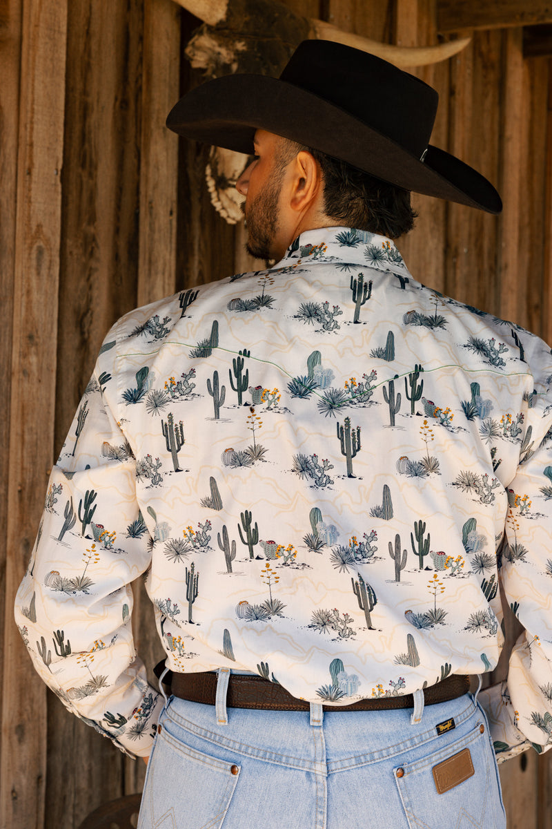 Scully Cactus Print Shirt 