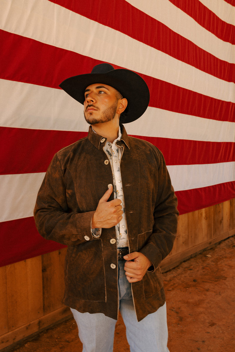 Maverick Exclusive Leather Shirt Jacket