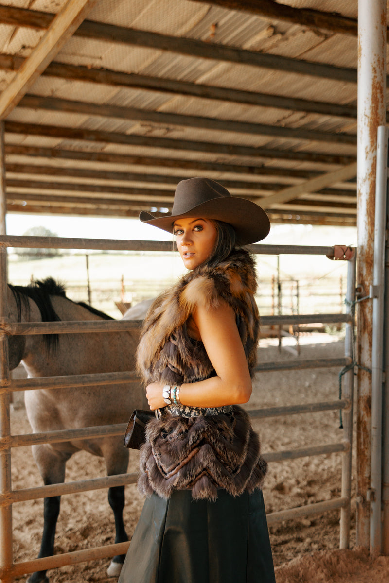 Chosen Furs 28" Fox and Rex Vest 