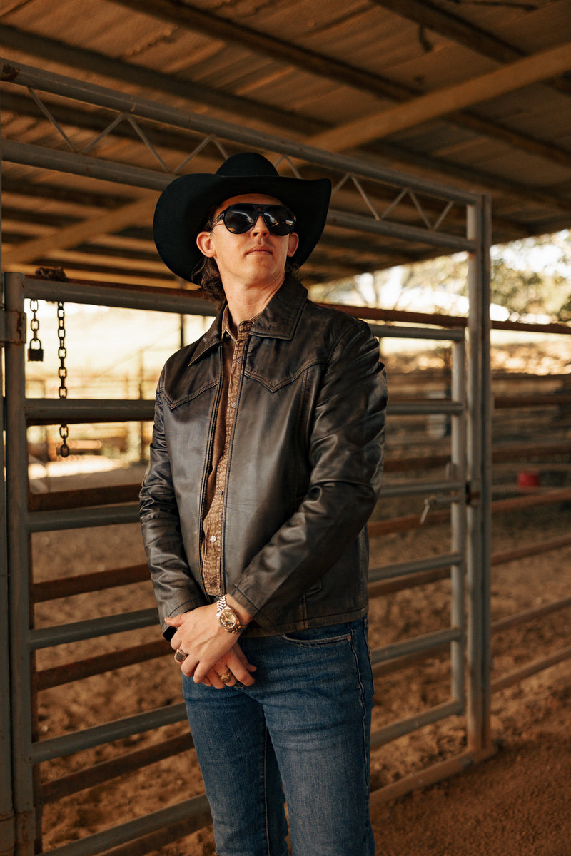 Scully Zip Front Lamb Leather Jacket