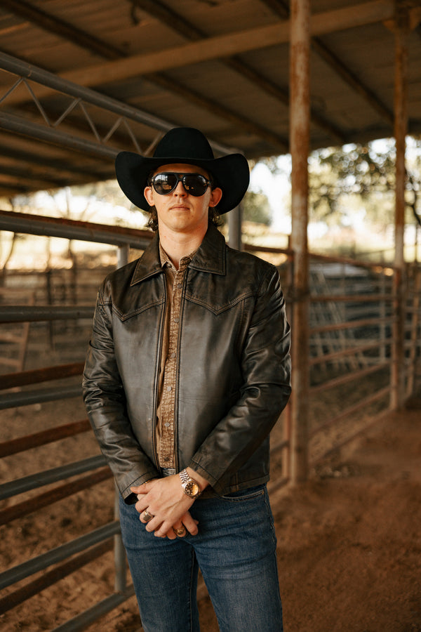 Scully Zip Front Lamb Leather Jacket