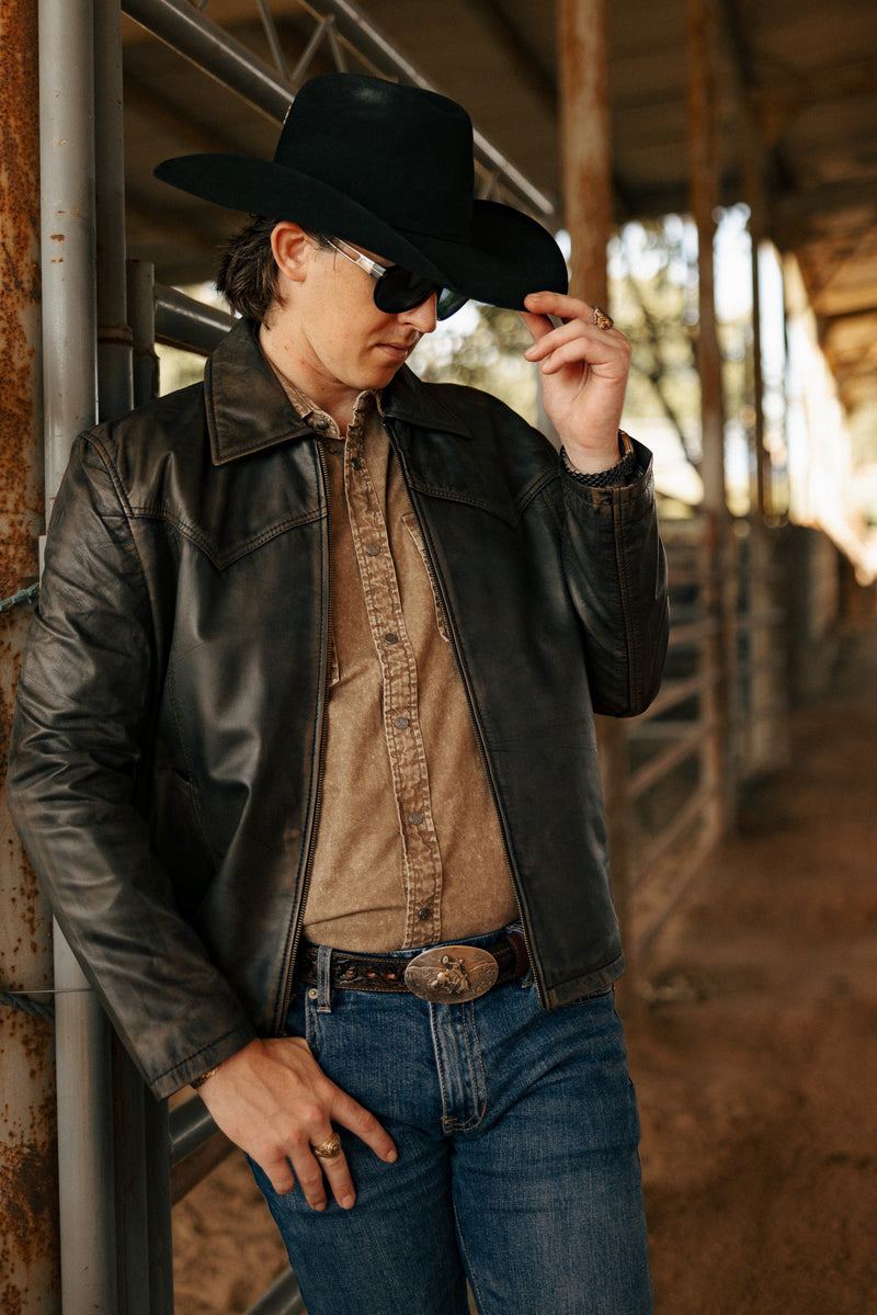 Scully Zip Front Lamb Leather Jacket