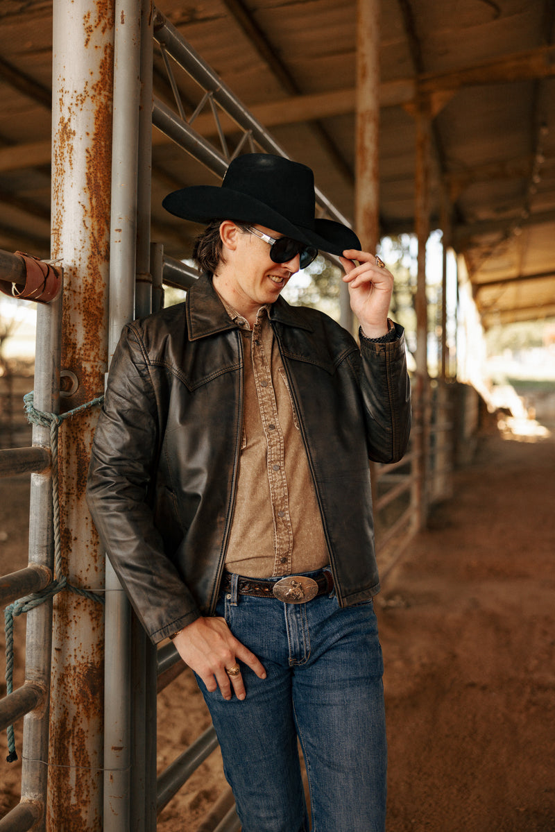 Scully Zip Front Lamb Leather Jacket