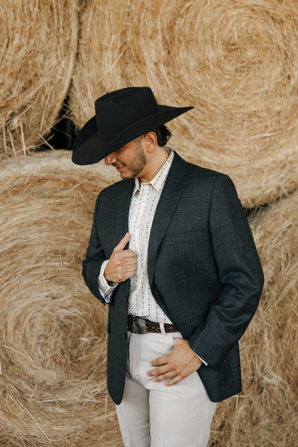 Byron Wool, Silk Liner Black Sport Coat