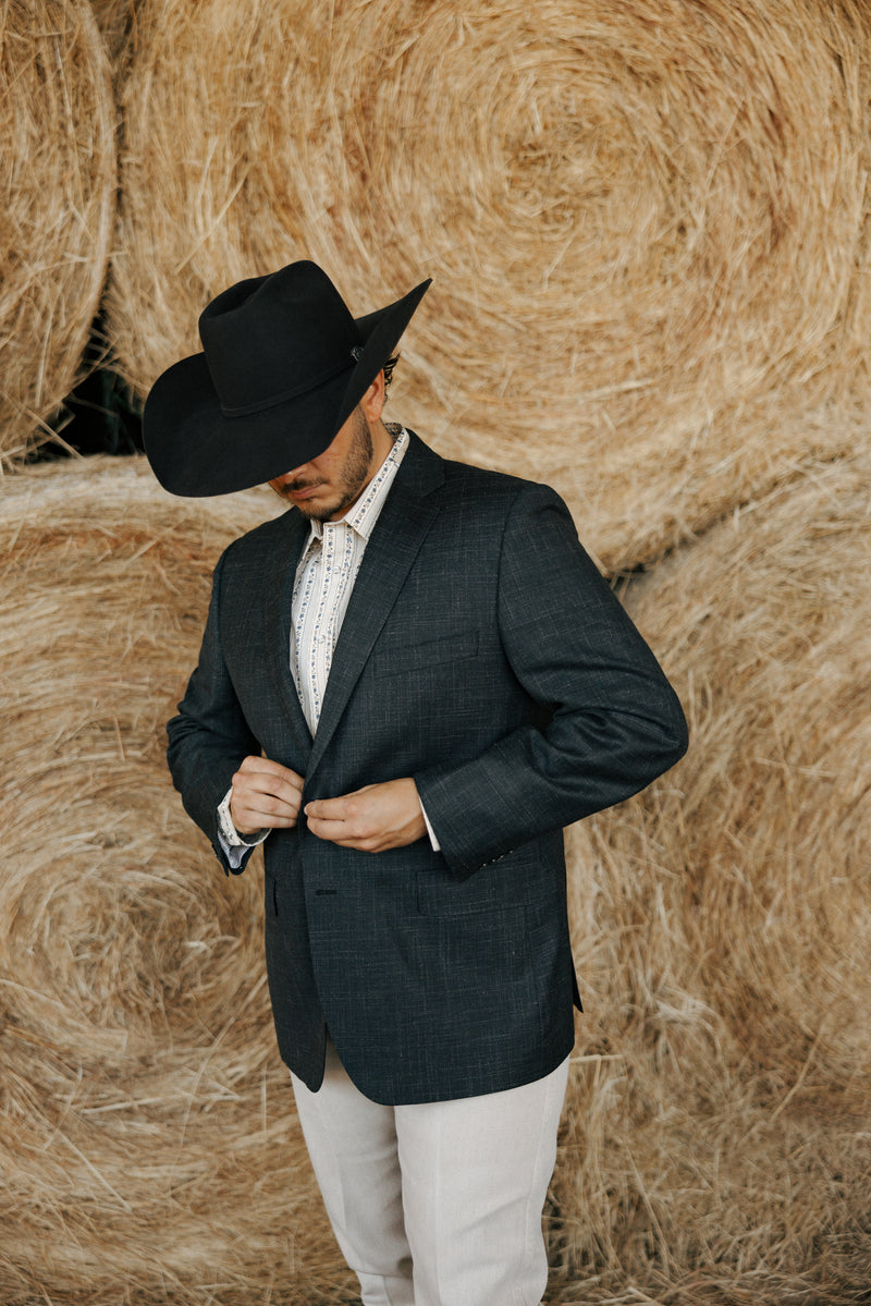 Byron Wool, Silk Liner Black Sport Coat