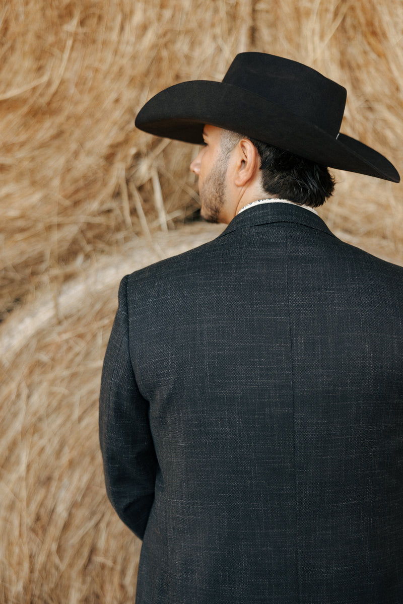Byron Wool, Silk Liner Black Sport Coat