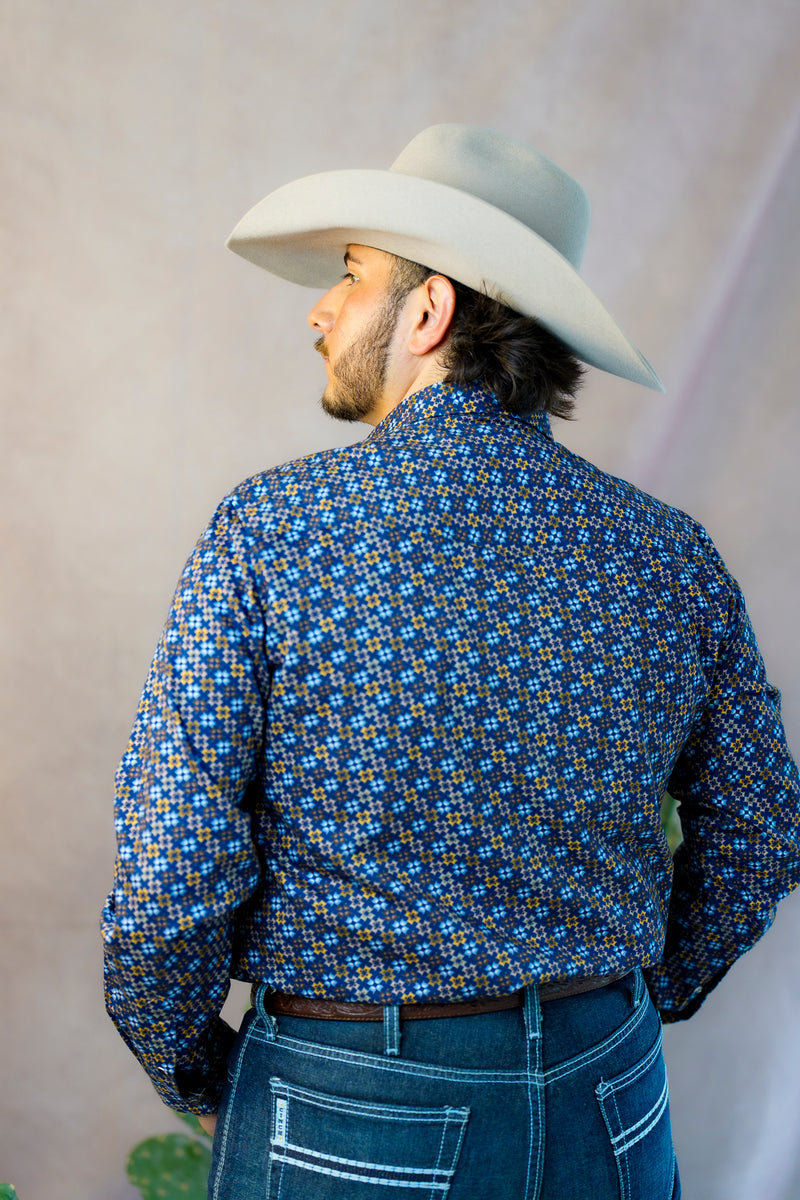 Maverick Exclusive Long Sleeve Pearl Snap Shirt NAVY / XL