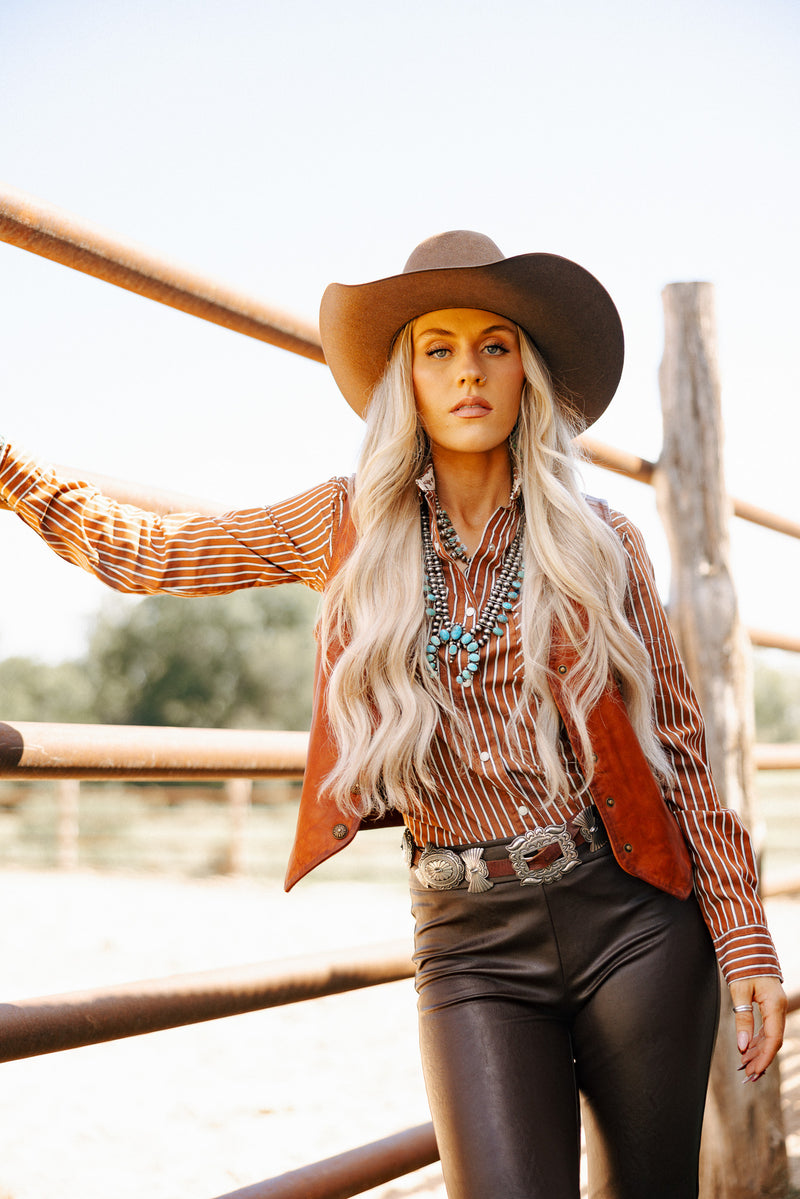 Scully Lamb Leather Vest 