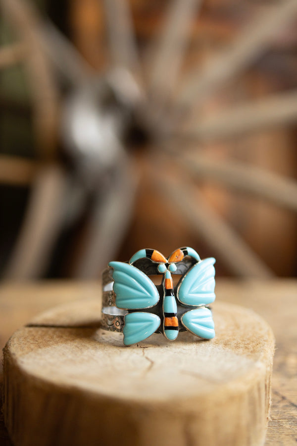 Federico Turquoise, Spiny Oyster and Onyx Butterfly Cuff