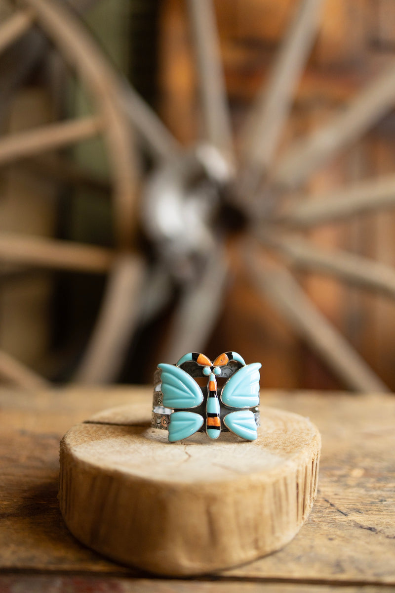 Federico Turquoise, Spiny Oyster and Onyx Butterfly Cuff