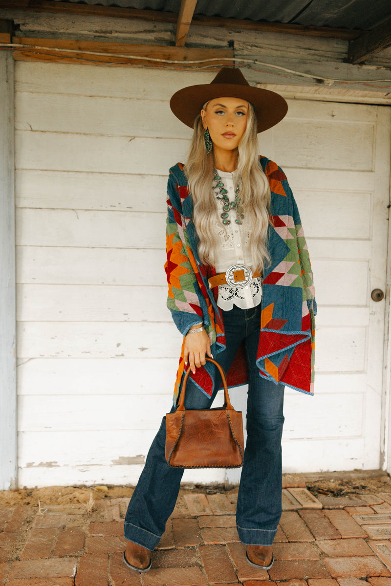 Lady Lancaster Helen Vintage Star Quilt Jacket