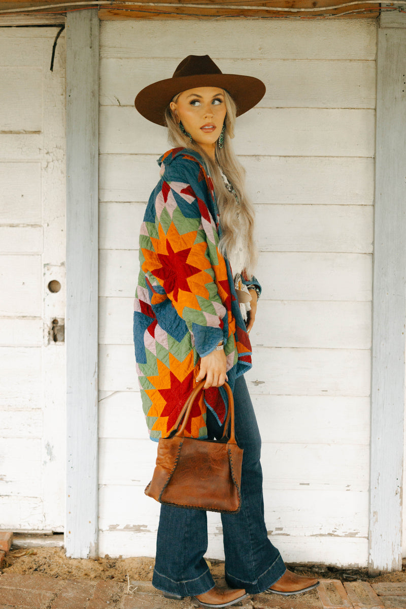Lady Lancaster Helen Vintage Star Quilt Jacket
