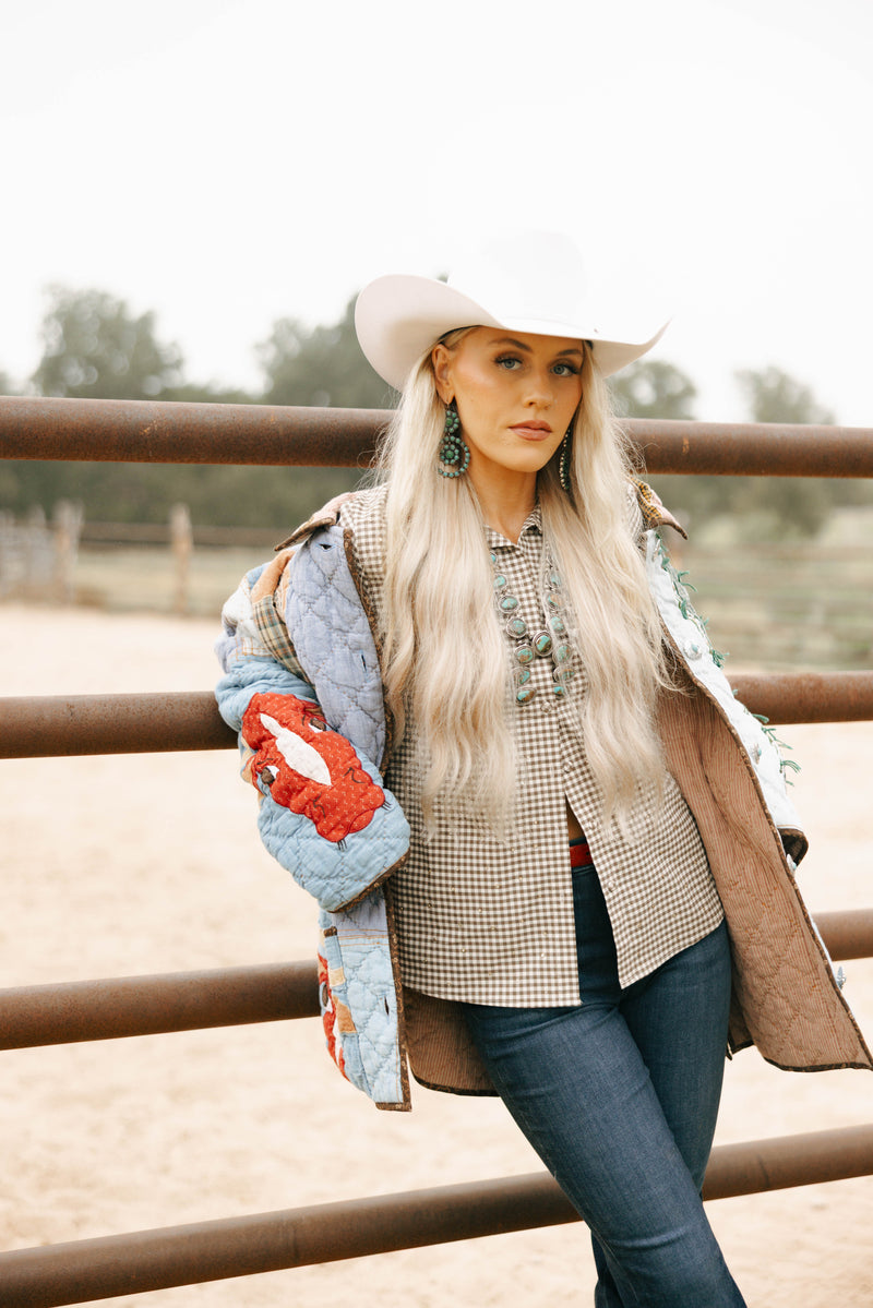 Lady Lancaster Market Oversized Vintage Western Jacket