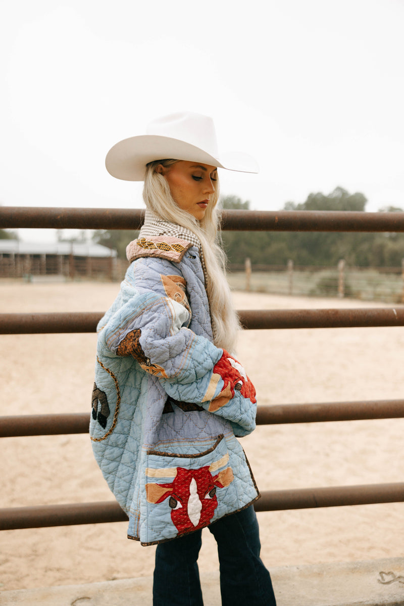 Lady Lancaster Market Oversized Vintage Western Jacket