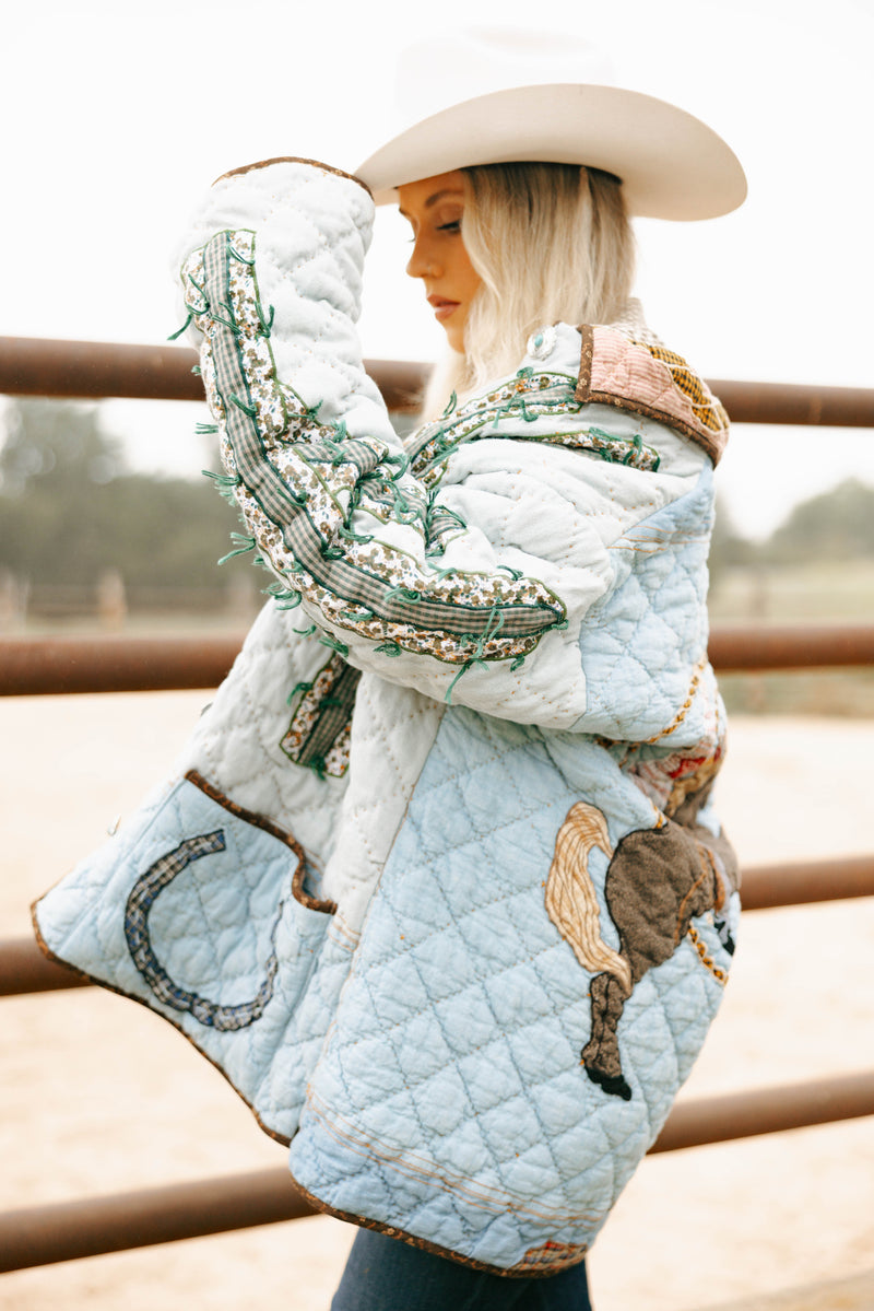 Lady Lancaster Market Oversized Vintage Western Jacket