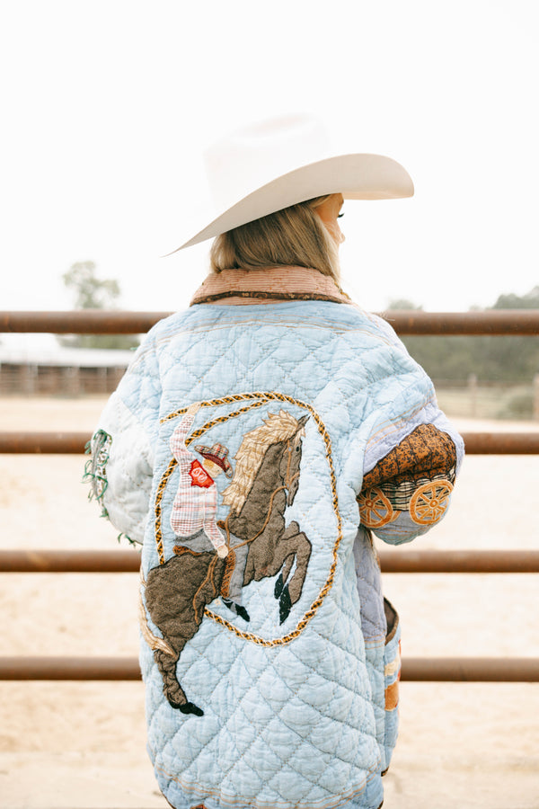 Lady Lancaster Market Oversized Vintage Western Jacket