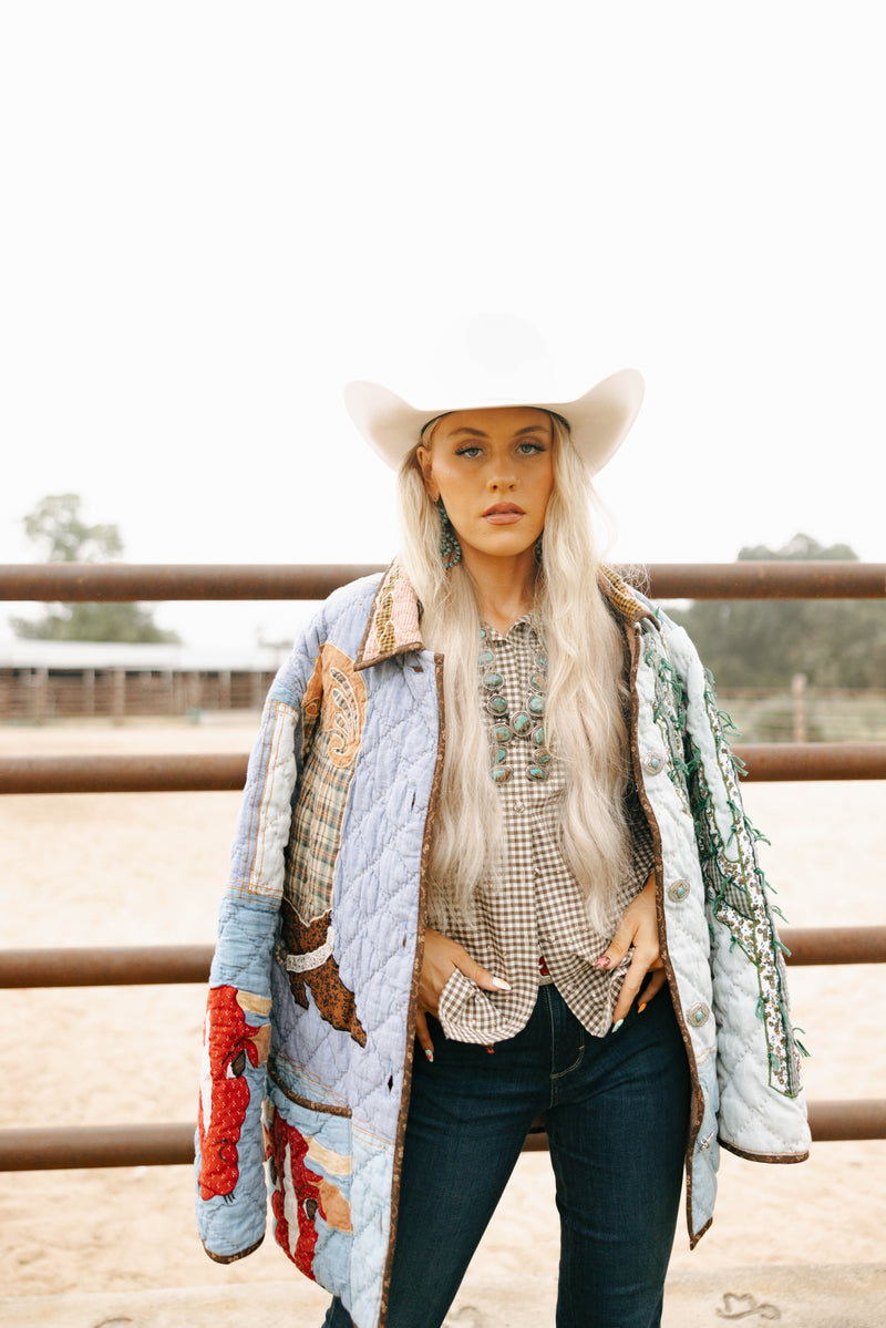 Lady Lancaster Market Oversized Vintage Western Jacket