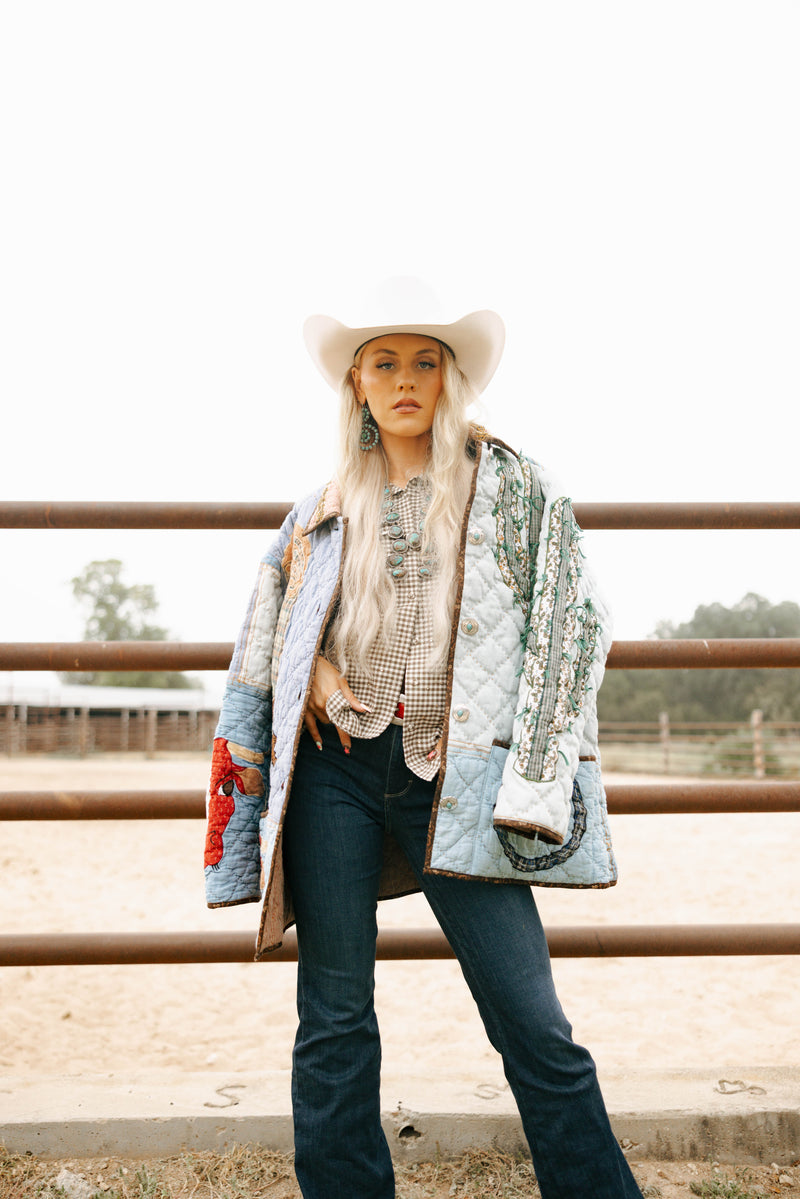 Lady Lancaster Market Oversized Vintage Western Jacket