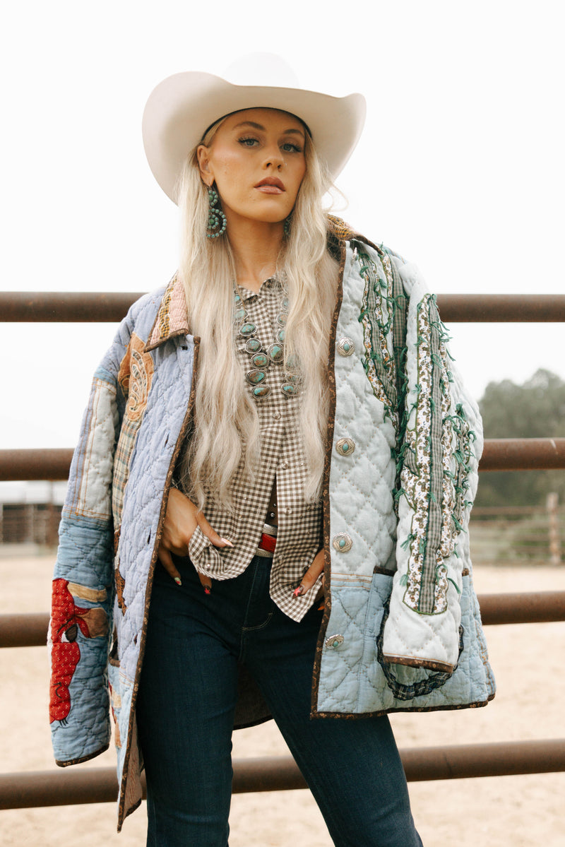 Lady Lancaster Market Oversized Vintage Western Jacket