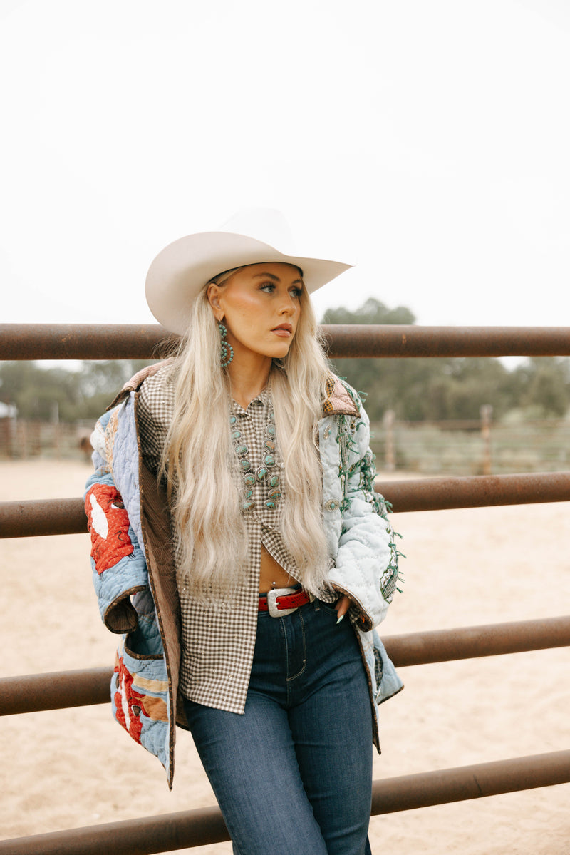 Lady Lancaster Market Oversized Vintage Western Jacket