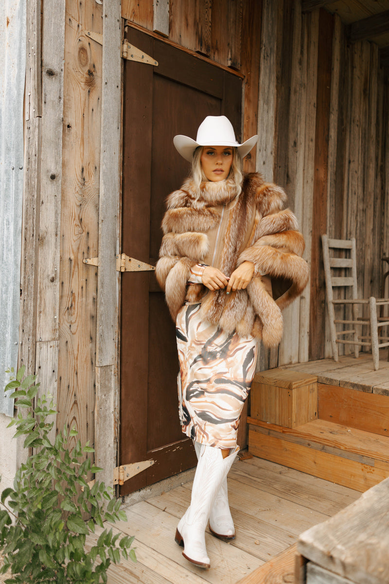 Chaarm Fox Poncho