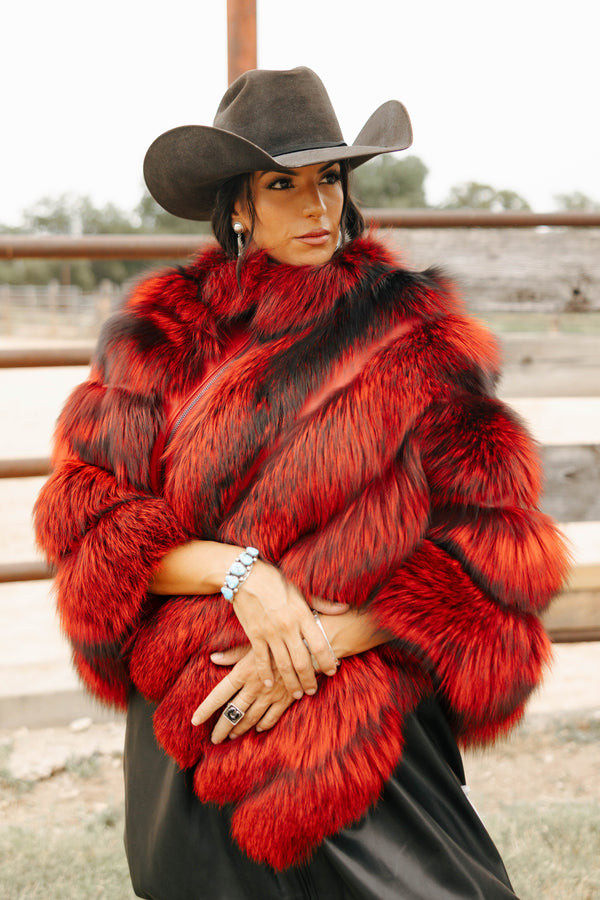 Chaarm Fox Poncho