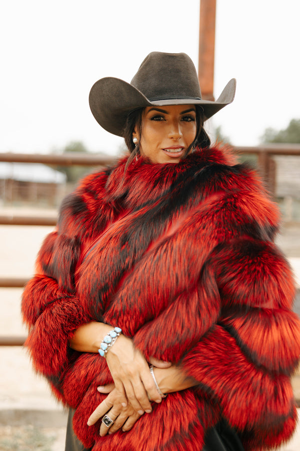 Chaarm Fox Poncho