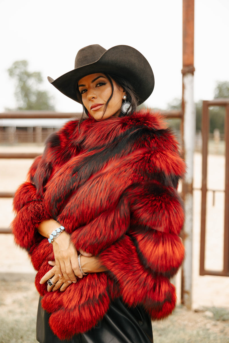 Chaarm Fox Poncho